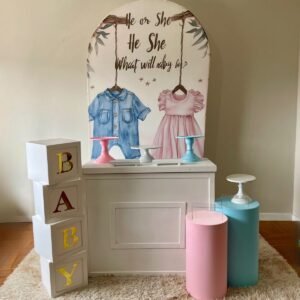 Kit Encanto Chá Revelação Rosa e Azul